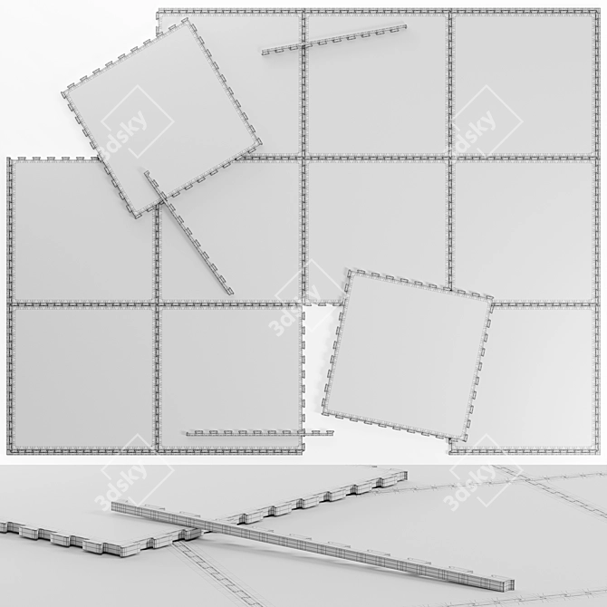 Nordic Puzzle Playmat for Kids 3D model image 5