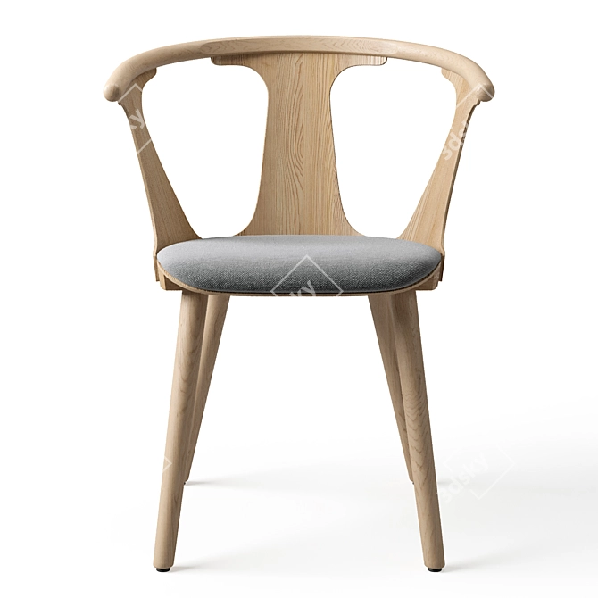 Modern 3D Chair Design Meshsmooth 3D model image 2