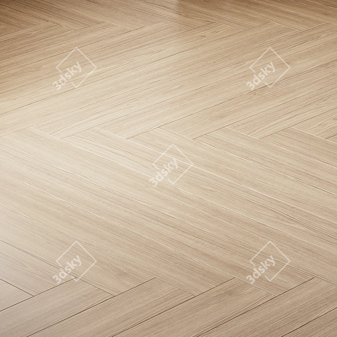 Premium American Oak Floor Tiles 3D model image 3