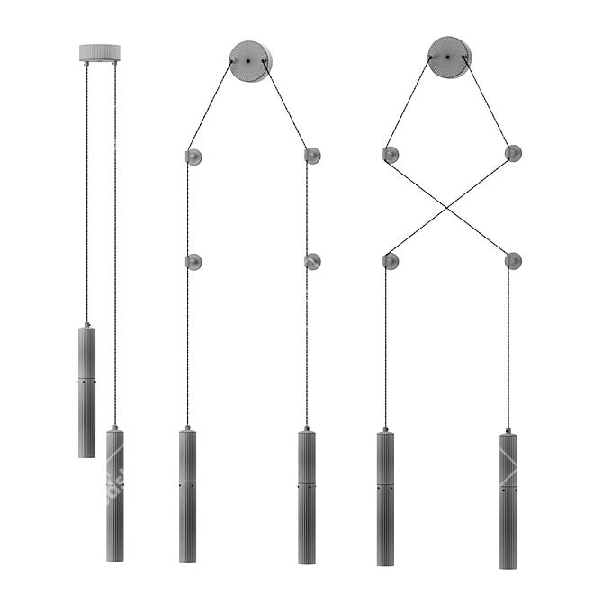 Satori Pendant Light Fixture 3D model image 3