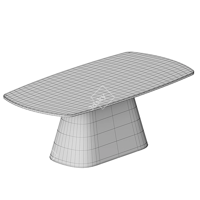 Simon Coffee Table Black Wood 3D model image 2