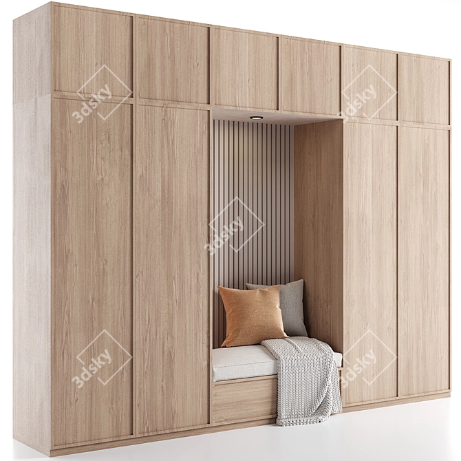 Modern Entryway Furniture Set 3D model image 1