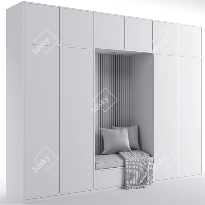 Modern Entryway Furniture Set 3D model image 6