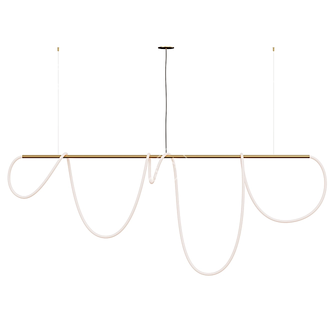 Elegant 8ft Tracer Bar Set 3D model image 4