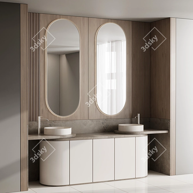 Fauset Bathroom Inbani Set 107 3D model image 2