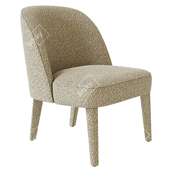 Meridiani Odette Uno Chair 3D model image 1