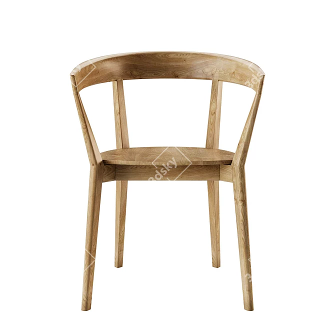 Designer Dining Set: MORIS Table and Carola Chair 3D model image 3