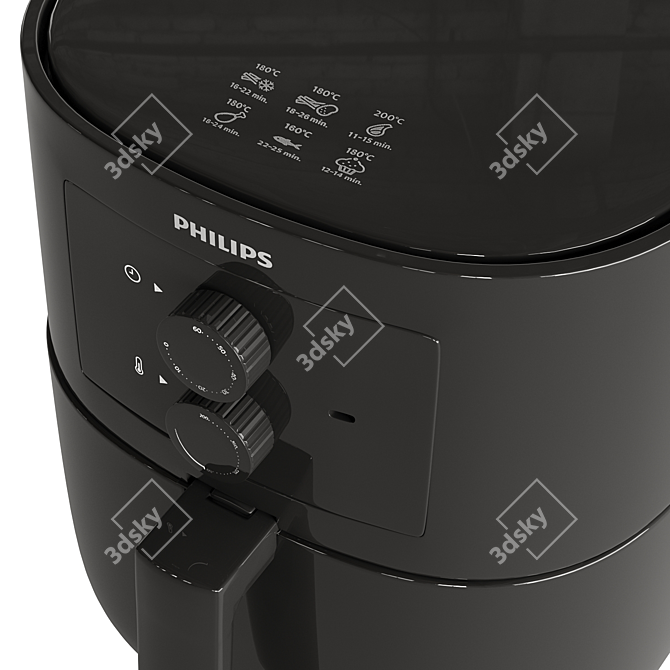 Philips 3000 Series Air Fryer 3D model image 2