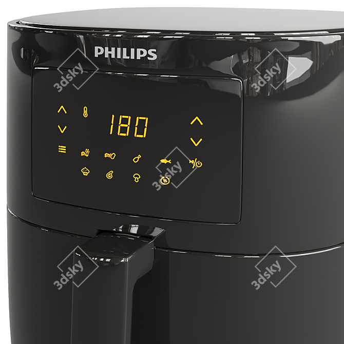 Philips 3000 Series Air Fryer 3D model image 3