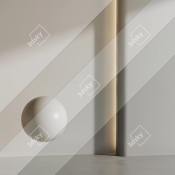 Modern Style Wall Paint 3D model image 1