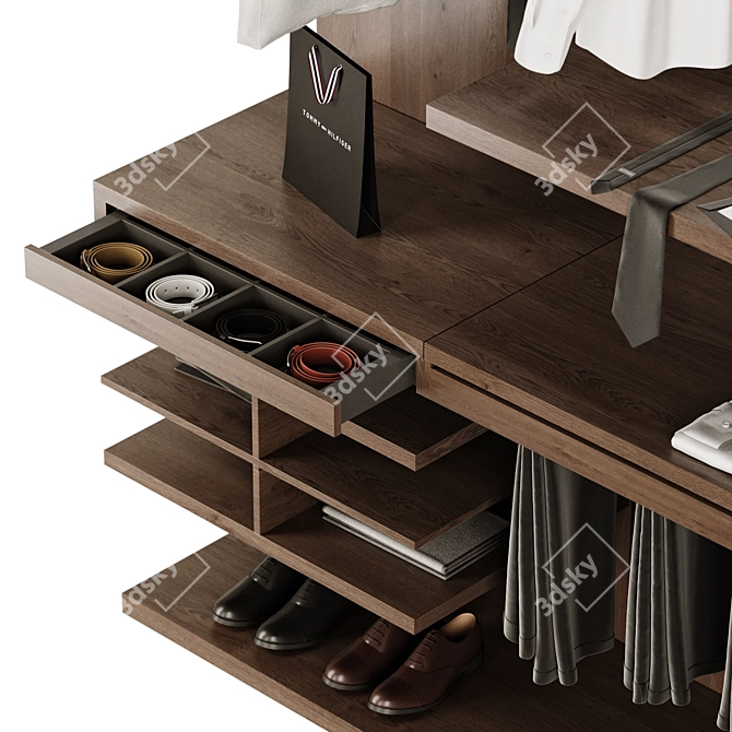 Modern Wardrobe Closet Solution 3D model image 6