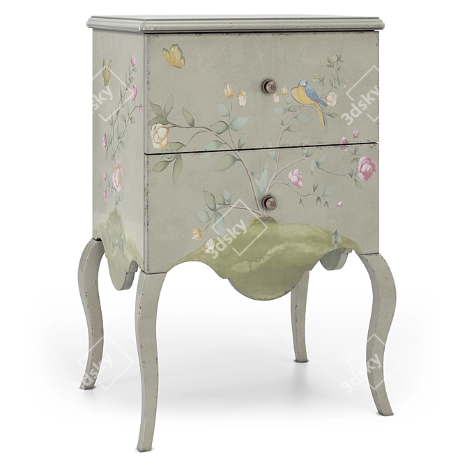 Fantasy Fler De Lis Nightstand 3D model image 3