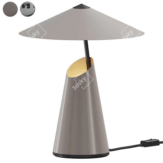 Sleek LED Taido Table Lamp 3D model image 1