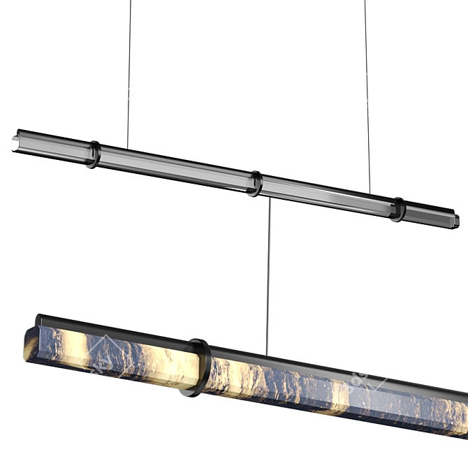  Alabaster Crystal Pendant Lights 3D model image 3