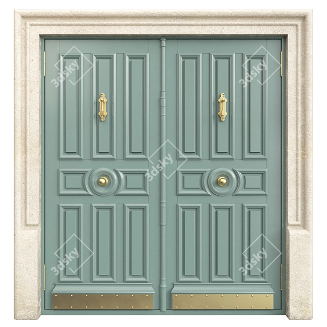 Classic 3D Max Door, Tempera 3D model image 1