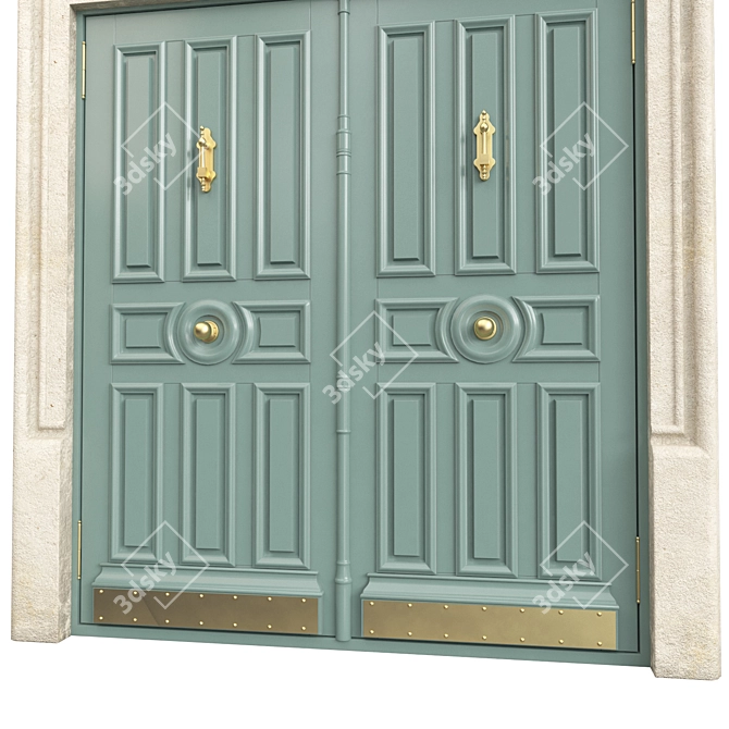 Classic 3D Max Door, Tempera 3D model image 2