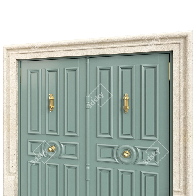 Classic 3D Max Door, Tempera 3D model image 3