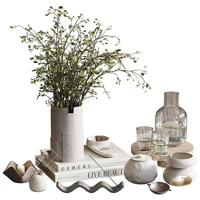 Elegant Decor Set H97 3D model image 4