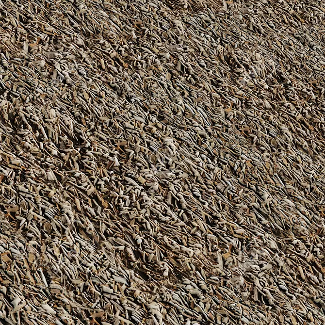  Wood Chip Mulch Texture Set 3D model image 5