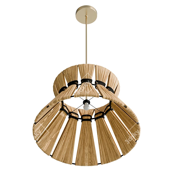 Modern Industrial Pendant Light - 113.8cm 3D model image 4