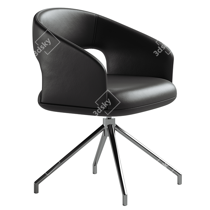 Elegant Jermain Chair: 3D Model 3D model image 4