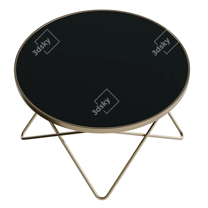 Modern Center Table with UV Texture 3D model image 3