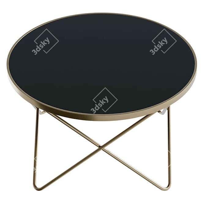 Modern Center Table with UV Texture 3D model image 5