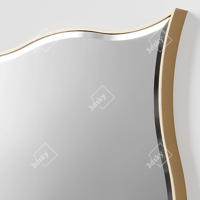 Modern Minimalist Wall Mirror 3D model image 3