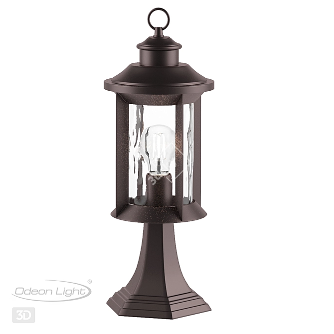 Mavret Outdoor Lantern Fixture 3D model image 1