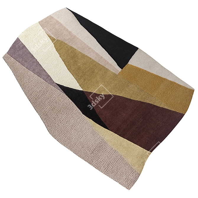 Luxury 3 in 1 Carpet Set. 3D model image 3