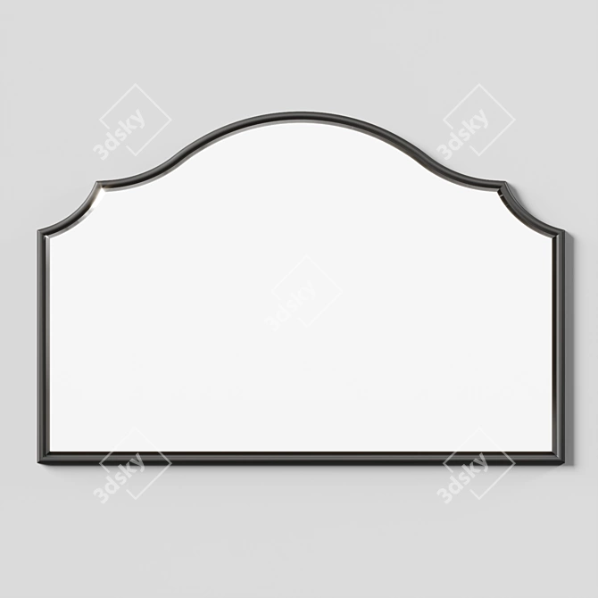 Handcrafted Beveled Accent Mirror 3D model image 3