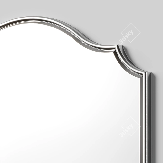 Handcrafted Beveled Accent Mirror 3D model image 4