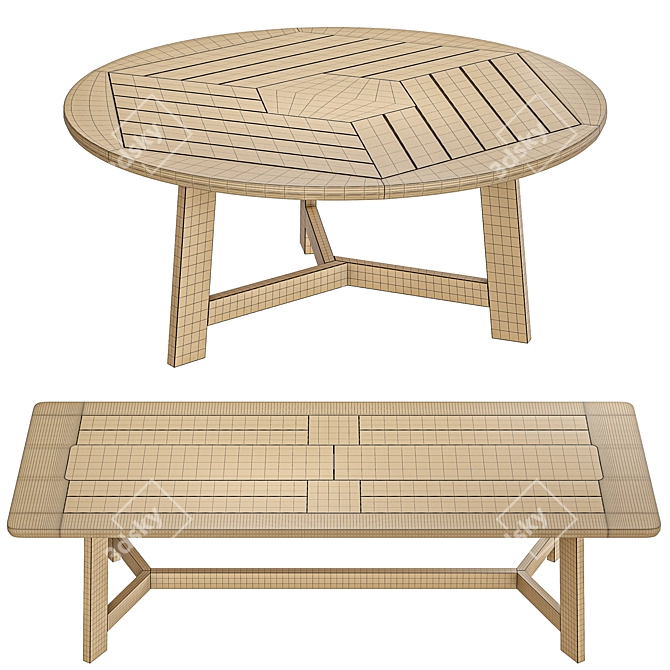 Ginestra 3D Table Model 3D model image 4