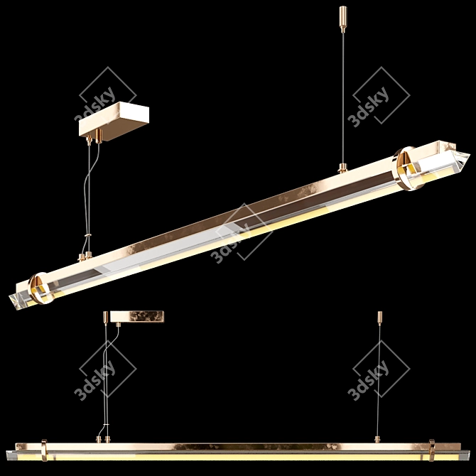 Modern Pendant Light Model for Corona Render 3D model image 2
