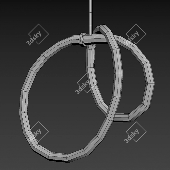 Unique Pendant Light Trio 3D model image 2