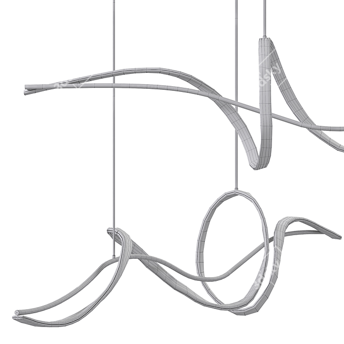 Modern Designer Lamp: ESKILD LONG 3D model image 3