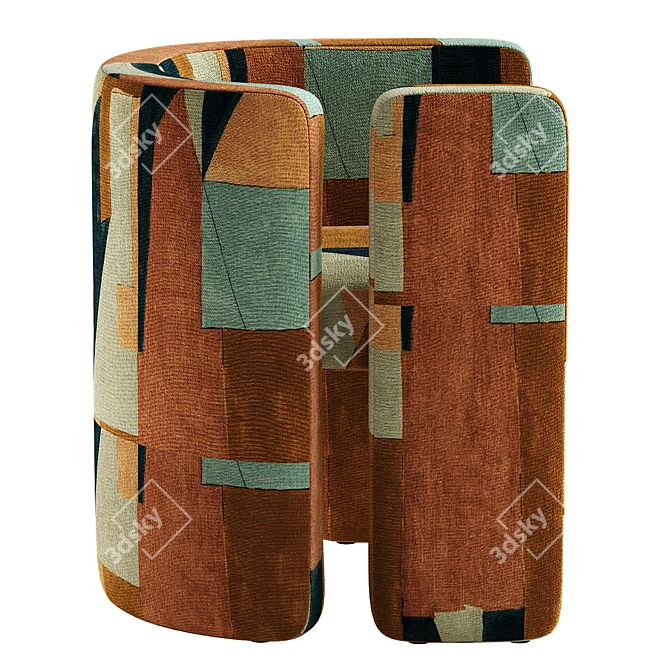 Modern Design Fairfax Chair Home 3D model image 2