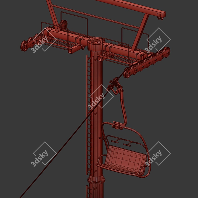 Aerial Tramway Ride 3D model image 3