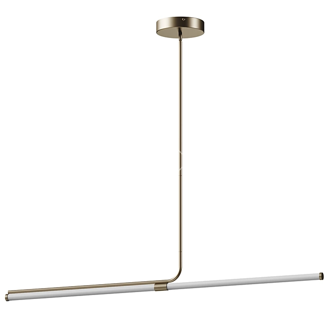 Sleek LED Corvette Pendant Lighting 3D model image 3