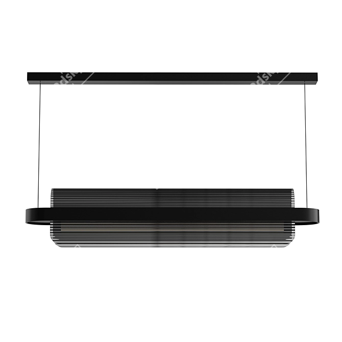 Black Suspended Ceiling Light 3D model image 7