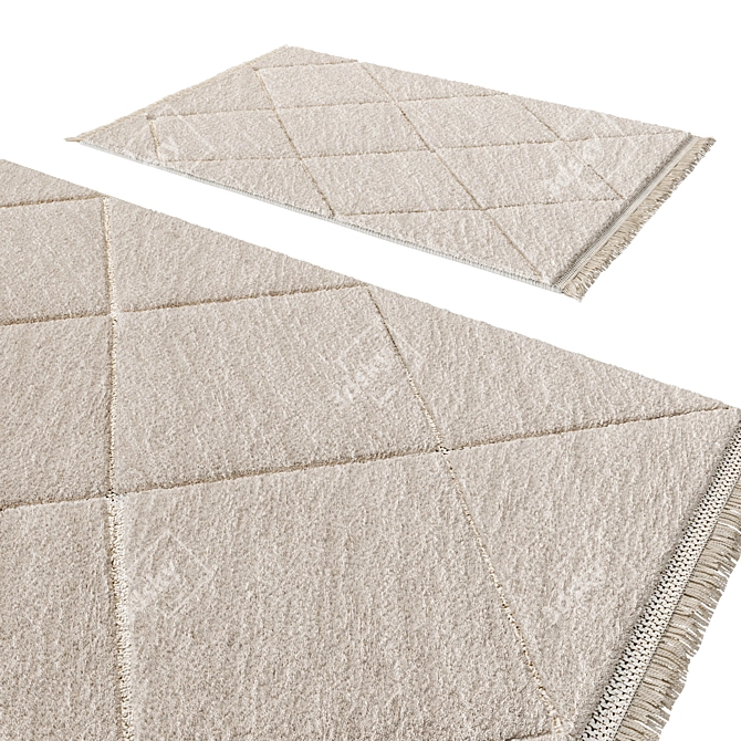 Tonia Berber-style Rug Collection 3D model image 3