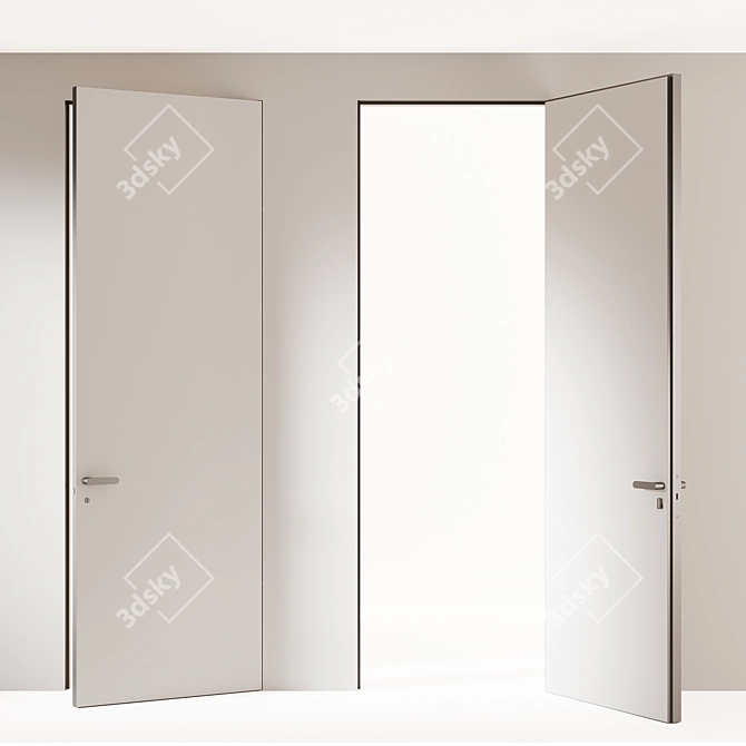 PIU Aluminum Doors: Modern Design 3D model image 3