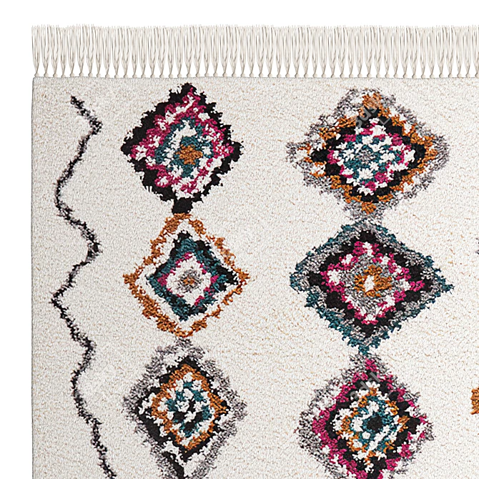 Nuria Berber-Style Rug, 3D Model 3D model image 2