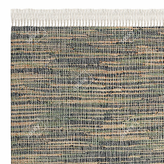 Eco-Chic Jute Cotton Rug 3D model image 2