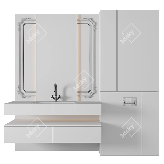 Luxury 3D Bathroom Model Bundle 3D model image 2
