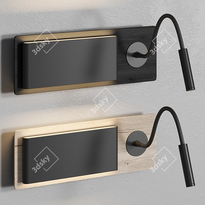 Scandinavian Design Wall Lamp 3D model image 7