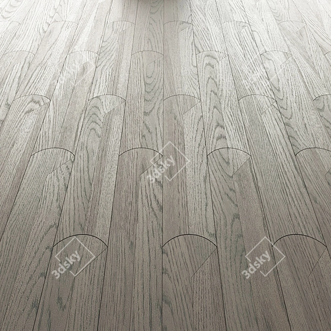 Modular Parquet Ritma in Oak Wood 3D model image 2