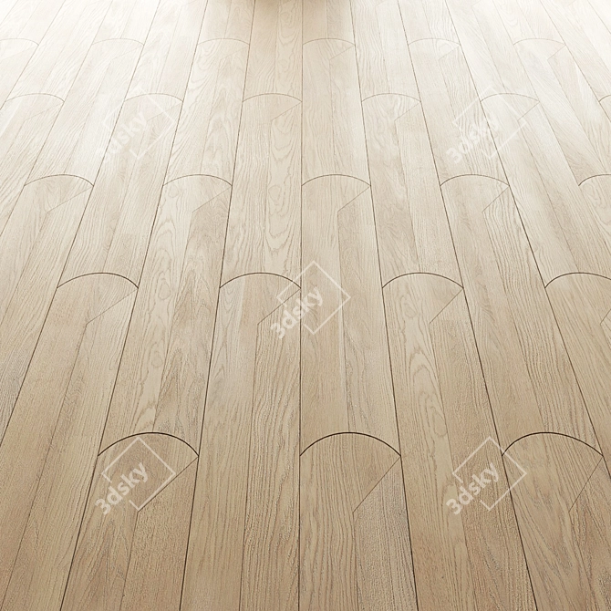 Modular Parquet Ritma in Oak Wood 3D model image 3