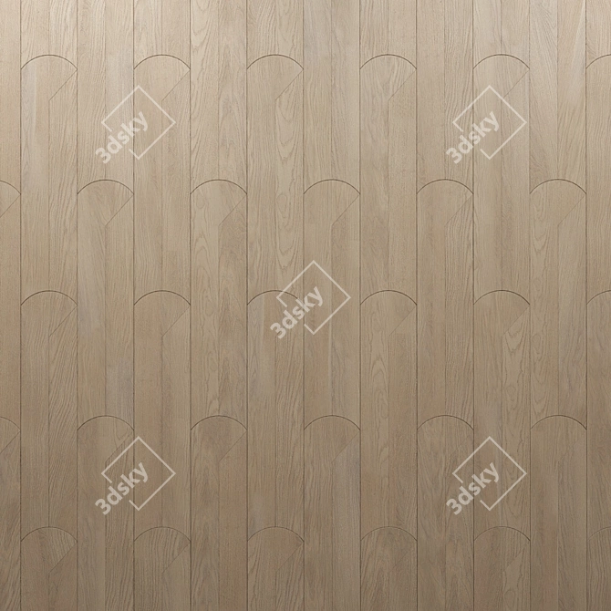 Modular Parquet Ritma in Oak Wood 3D model image 6