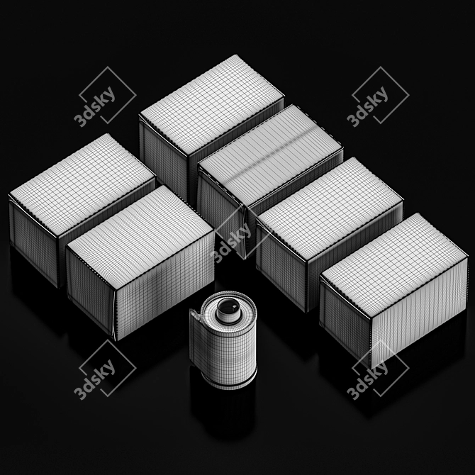 Film Photography Assorted 35mm Set 3D model image 6